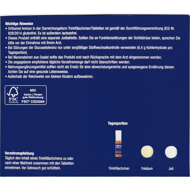 ORTHOMOL Immun Trinkfläschchen/Tabl.Kombipack.