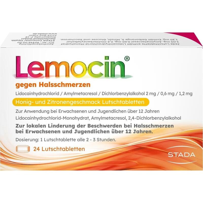 LEMOCIN gegen Halsschmerzen Honig-u.Zitroneng.Lut.